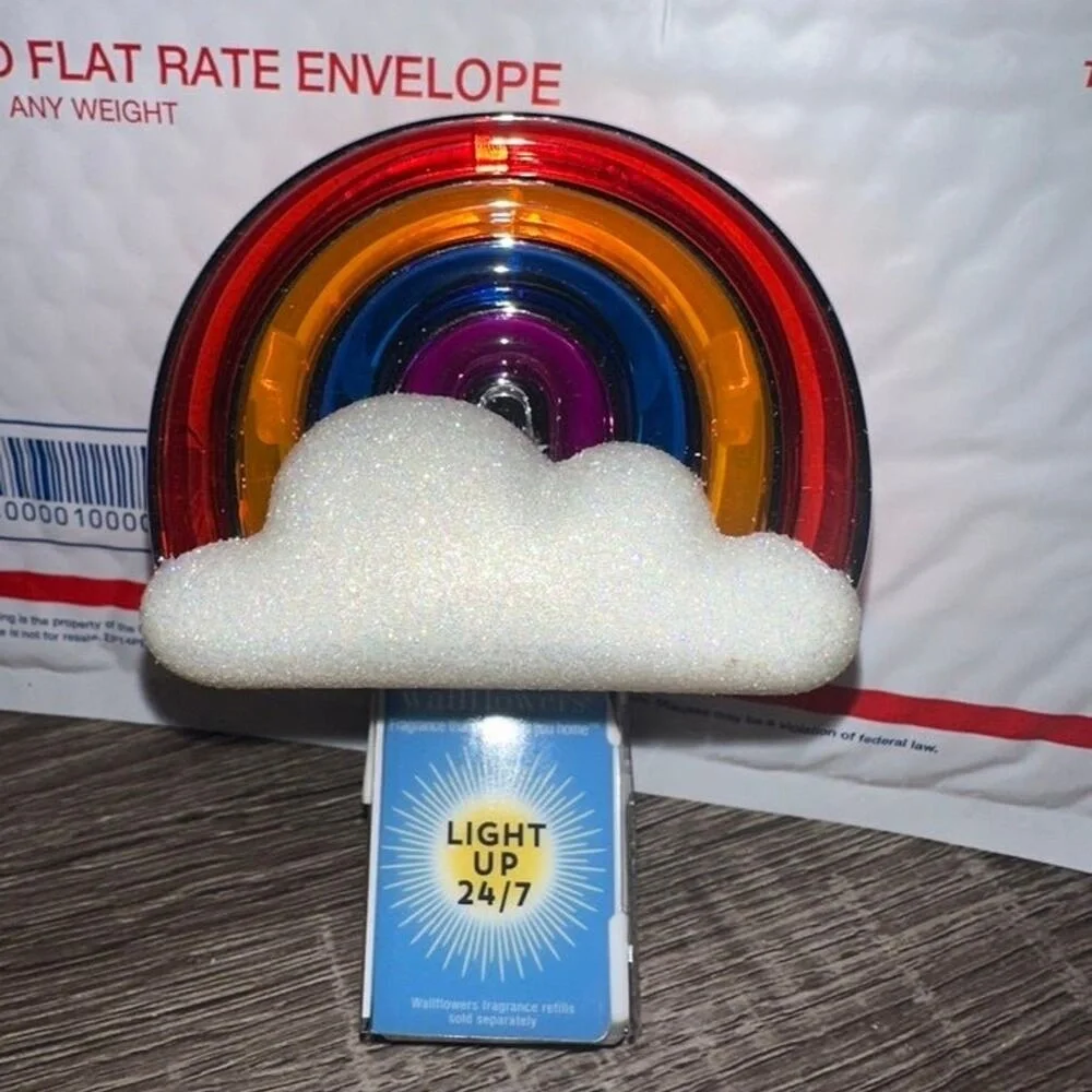 Bath and Body Works Wallflowers Fragrance Plug Rainbow Cloud Light Up 24/7
